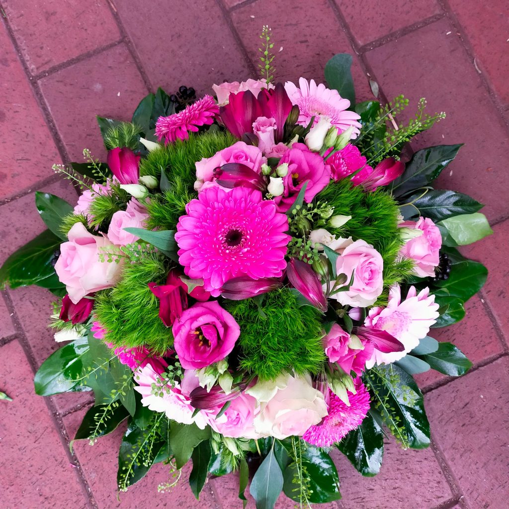 Gesteck in Pink Rosa